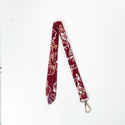 Batik Lanyard - Red Hibiscus