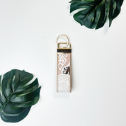 Batik Key Fob - Taupe Petola