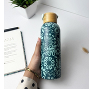 Stainless Steel Tumbler - Teal Ukir