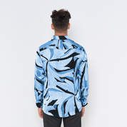 Men's Long-Sleeved Batik Shirt - Moonlight Palma
