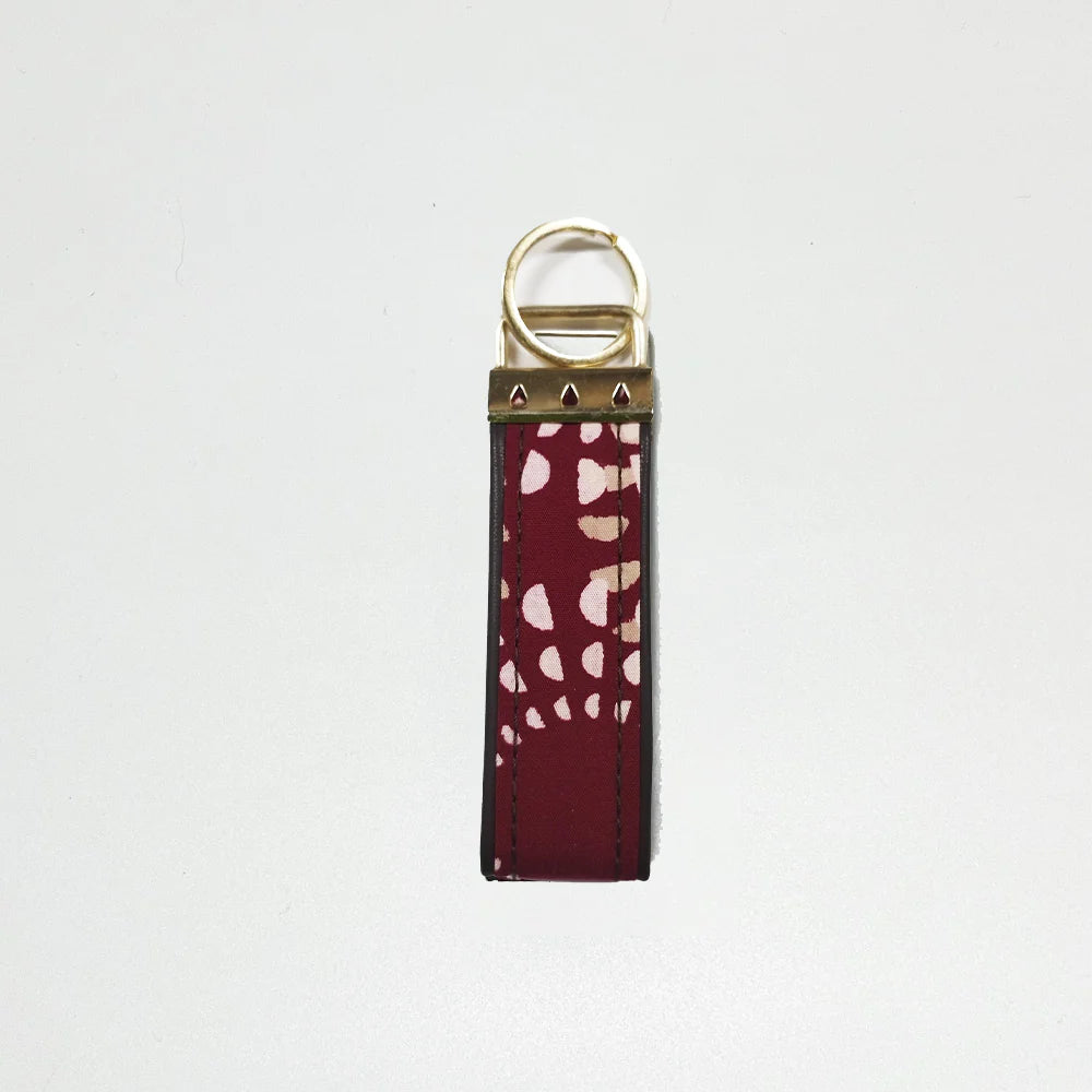 Batik Key Fob - Crimson Lunar Batik Boutique