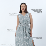 Batik Maxi Dress - Sage Melati