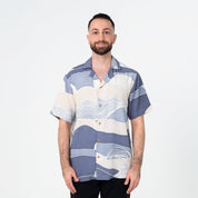 lavender bukit cuban shirt front view 