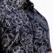 Men's Batik Classic Shirt - Jet Hibiscus