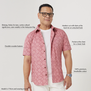 Men's Batik Shirt - Rose Bintang