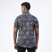 Men's Batik Classic Shirt - Jet Hibiscus
back photo 