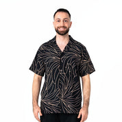 Black Onyx mens cuban  Front view 