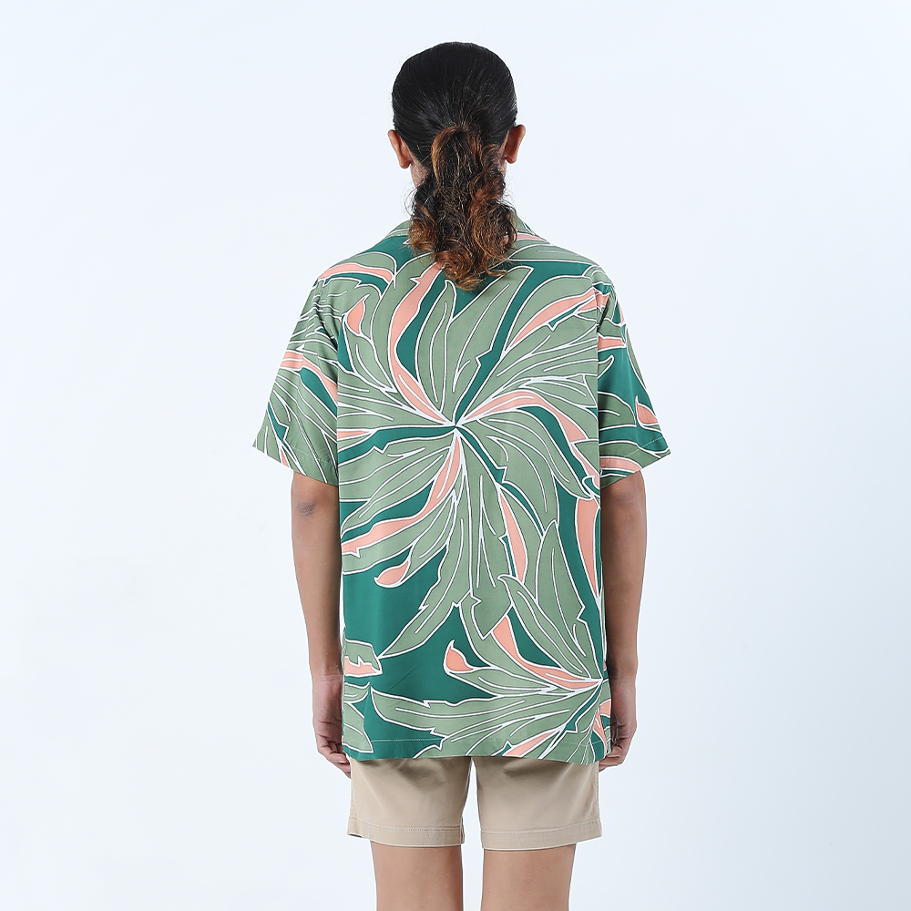 Men's Batik Cuban Shirt - Jungle Palma - Batik Boutique