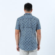 back photo of the men's midnight arabesque shirt 