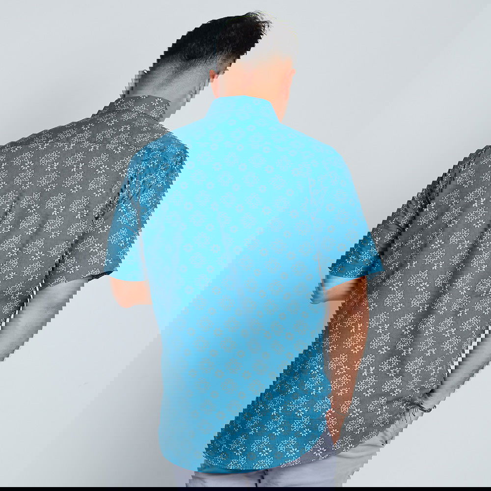 Men's Batik Shirt - Ocean Bintang - Batik Boutique