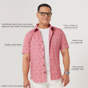 Men's Batik Shirt - Rose Bintang - Batik Boutique