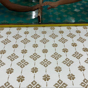 artisan photo of the songket pattern. 