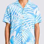 Men's Cuban Batik Shirt - Langit Tioman
