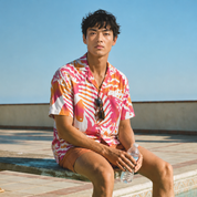Men's Cuban Batik Shirt - Senja Tioman