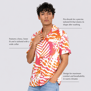 Men's Cuban Batik Shirt - Senja Tioman
