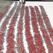 Men's Long-Sleeved Batik Shirt - Crimson Driftwood - Batik Boutique