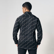 Men's Long-Sleeved Batik Shirt - Jet Tangga - Batik Boutique