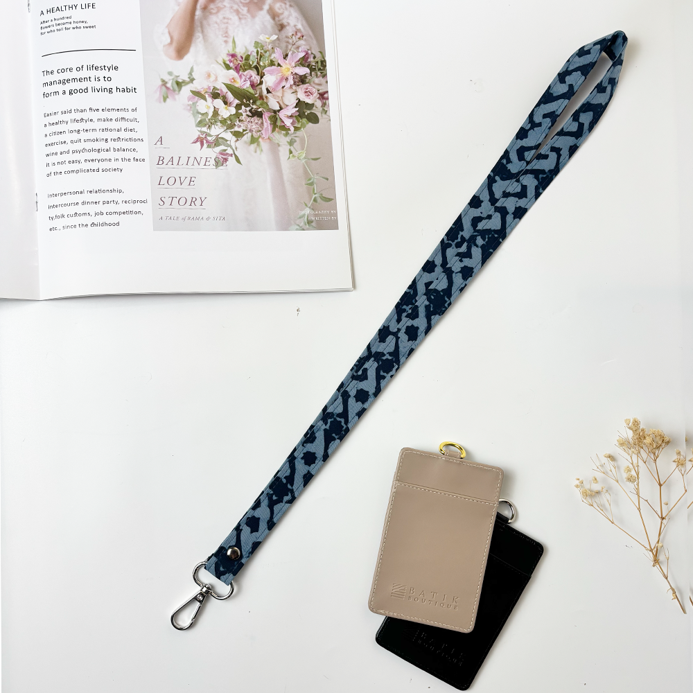 Batik Lanyard - Midnight Arabesque