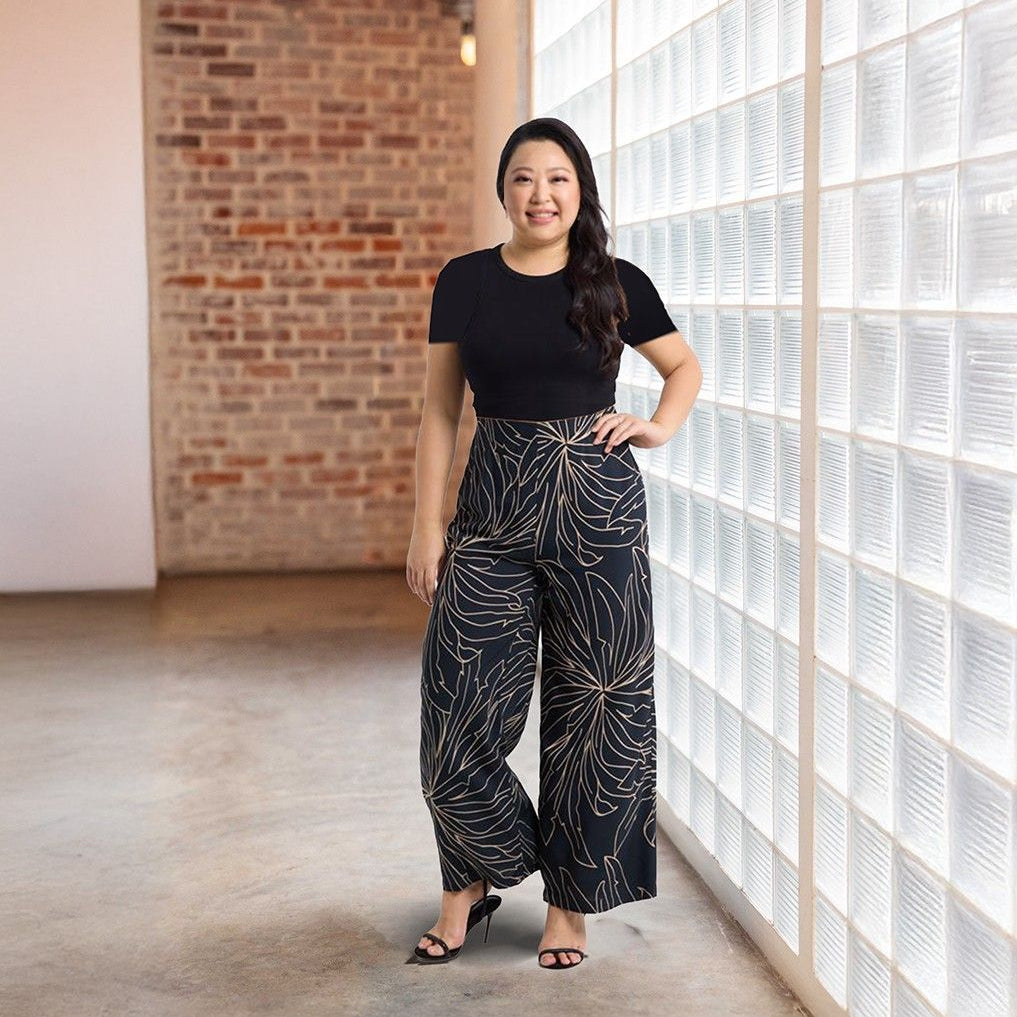 Batik Wide Leg Trousers Onyx Palma Lifestyle photo 