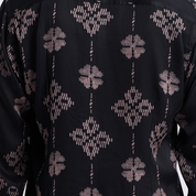 Men's Long-Sleeved Batik Shirt - Onyx Songket