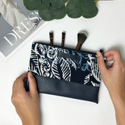 Blue nautical fern organizer set  show with make up accessories 
