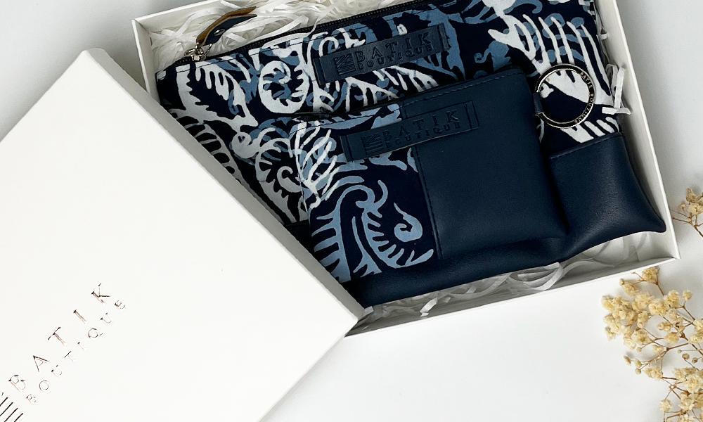 Organizer Gift Set - Blue Nautical Fern - Batik Boutique