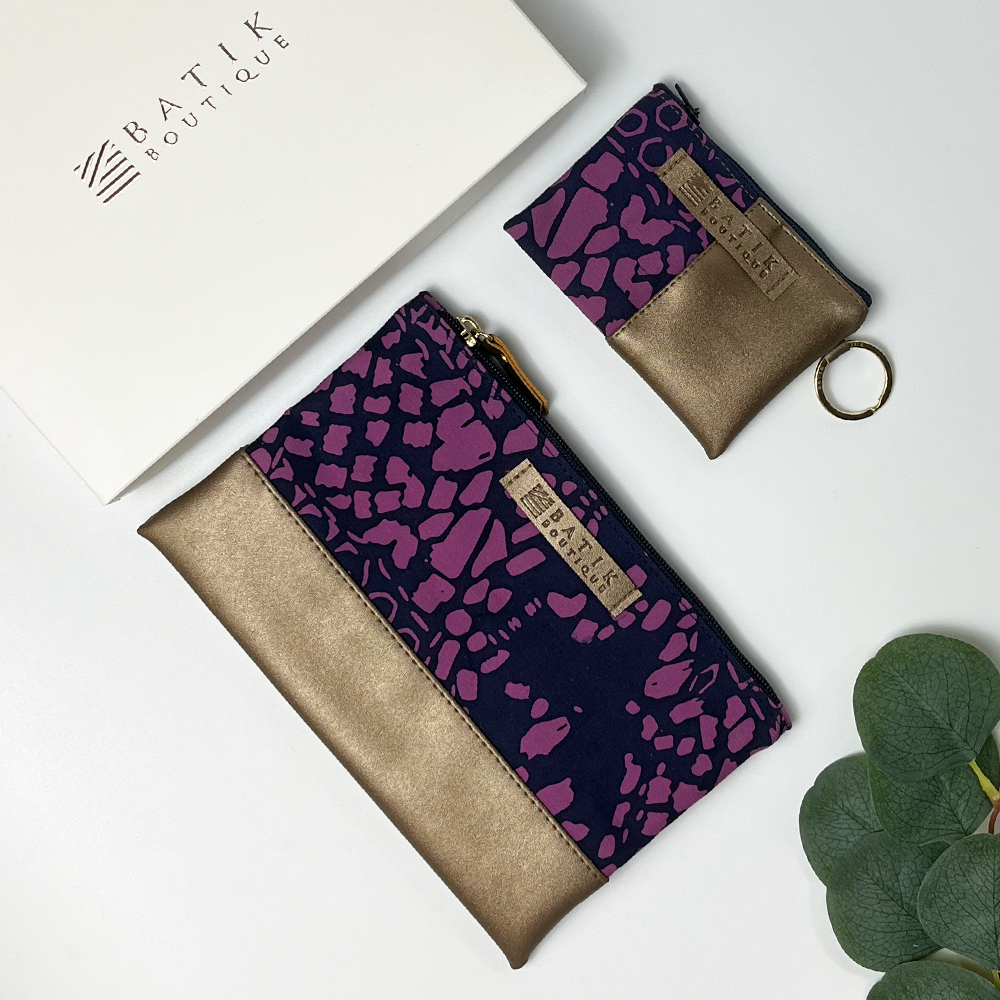 Organizer Gift Set - Purple Bintik - Batik Boutique