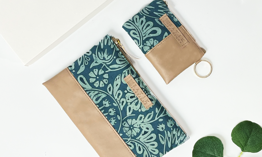 Organizer Gift Set - Teal Ukir - Batik Boutique