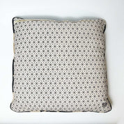 Batik Pillow Cover (Square) - Black Coconut back view 