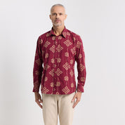 front photo of ruby songket 