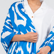 Batik Scarf (Silk Cotton) - Blue Rimba
