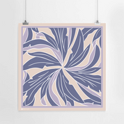 Batik Square Scarf (Silk Cotton) - Lavender Palma