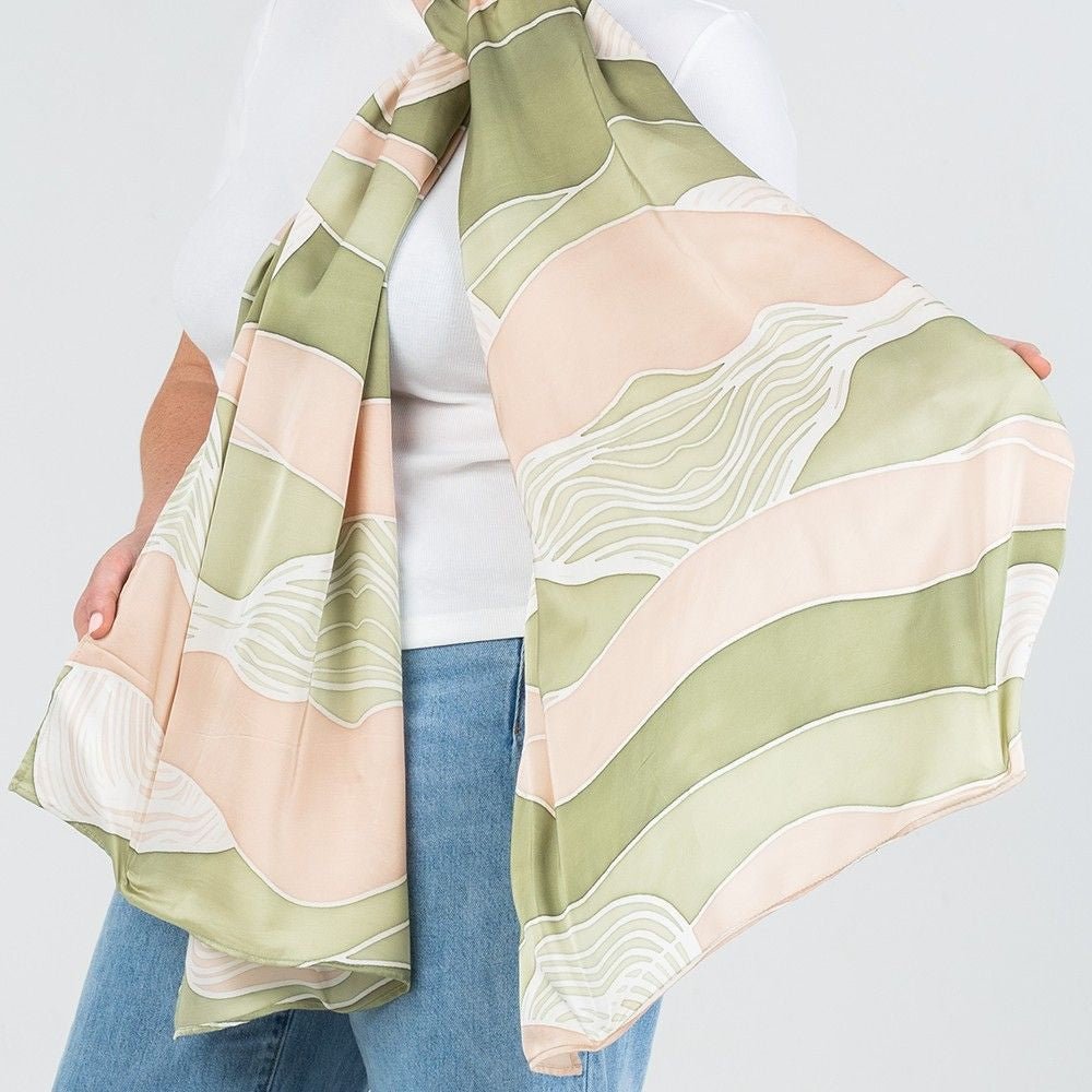 Moss bukit Close up of scarf 