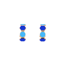 Fugeelah Earrings - Candy Hoops (Blue)