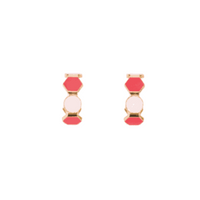 Fugeelah Earrings - Candy Hoops (Pink)