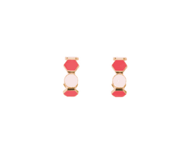 Fugeelah Earrings - Candy Hoops (Pink)