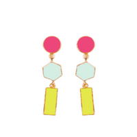 Fugeelah Earrings - Candy Cane (Pink)