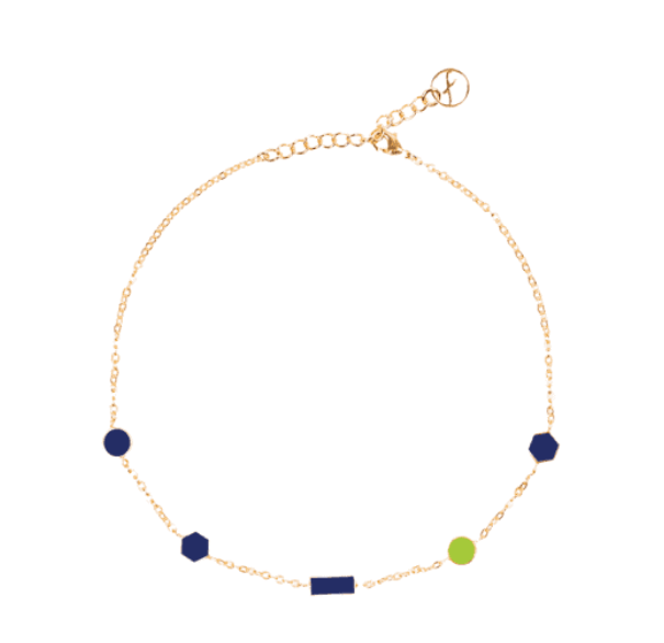 Fugeelah Necklace - Collar Dangle (Blue)