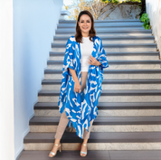 Batik Kimono - Blue Rimba