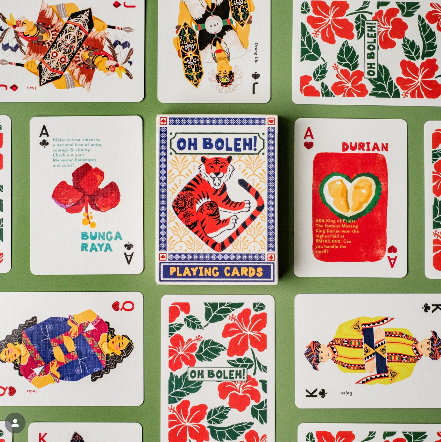 Oh Boleh! Malaysian Playing Cards - Harimau