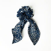 Batik Scrunchies - Navy Orchid