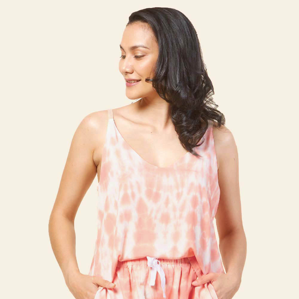 Shibori Camisole - Terracotta - Batik Boutique