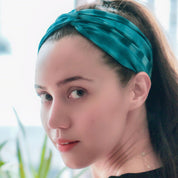 Shibori Headband - Teal - Batik Boutique