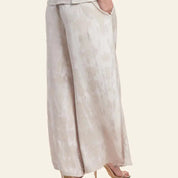 Shibori Wide Leg Trousers - Mangosteen - Batik Boutique
