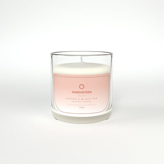 Soy Candle - Lychee & Black Tea (Mangosteen) - Batik Boutique