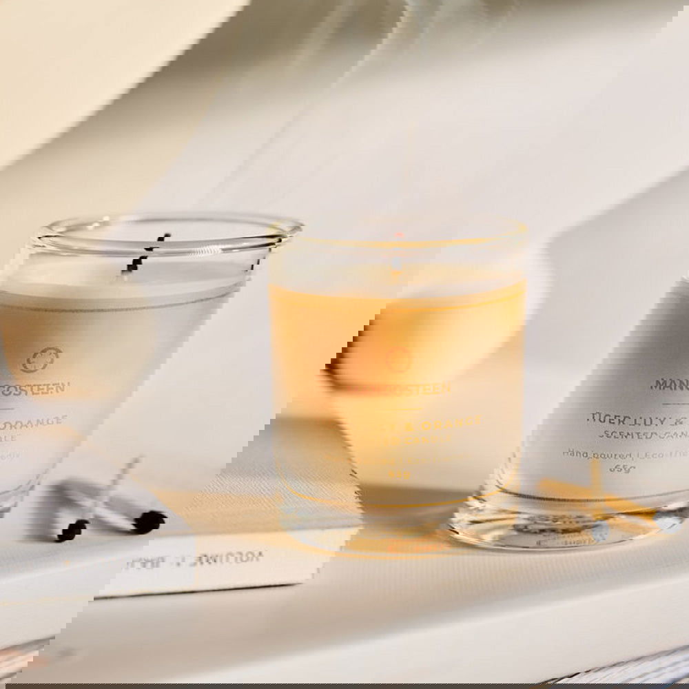 Soy Candle - Tiger Lily & Orange (Mangosteen) - Batik Boutique