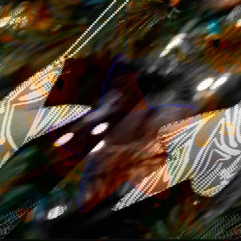 Star Ornament (Reversible) - Driftwood Spice - Batik Boutique