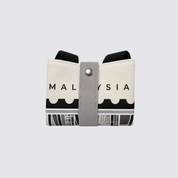 Wrapped totebag with gray-ish KL inspired prints