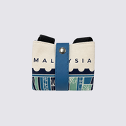 Wrapped totebag with blue-ish KL inspired prints