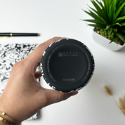 Stainless Steel Tumbler - Black Floret